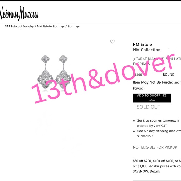 3ct Filigree Earrings - Picture 15 of 15